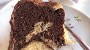 Tremendo este budín marmolado casero