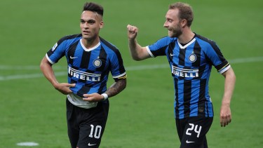 Lautaro le mandó fuerzas a su compañero del Inter.