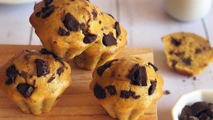Muffins de calabaza y chocolate