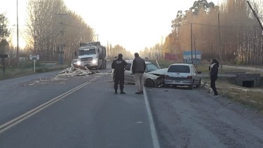 Triple choque en la Ruta 22 a la altura de J.J. Gómez