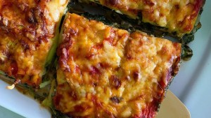 Hoy cocinamos lasaña de zucchinis