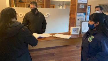 La intendencia decidió en la tarde de este jueves realizar una inspección en el hotel Base 41. Foto: gentileza