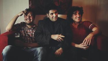 Tres tipos divertidos. Gustavo Giannini, Julián Cabaza y Willy Crook.