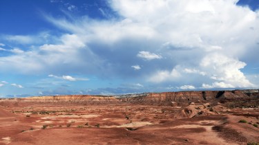 Valle de la luna rojo.