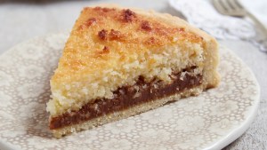 Audio receta de la tarta de coco y dulce de leche