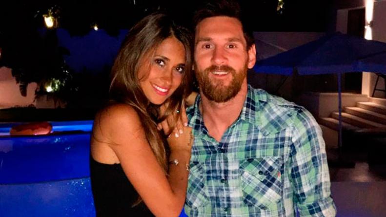 Antonella felicitó a Messi en redes sociales. 