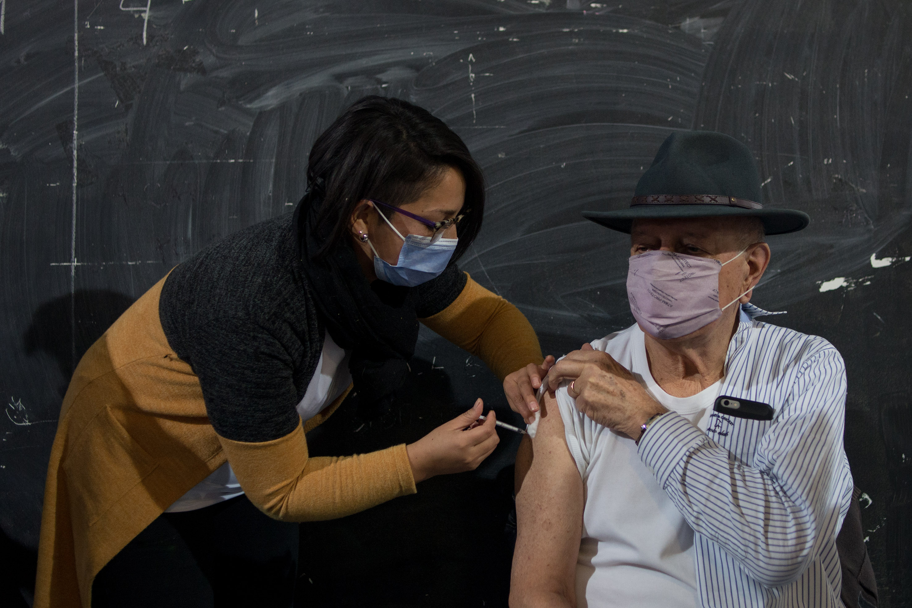 En cuatro horas se vacunaron alrededor de 500 personas. Foto: archivo