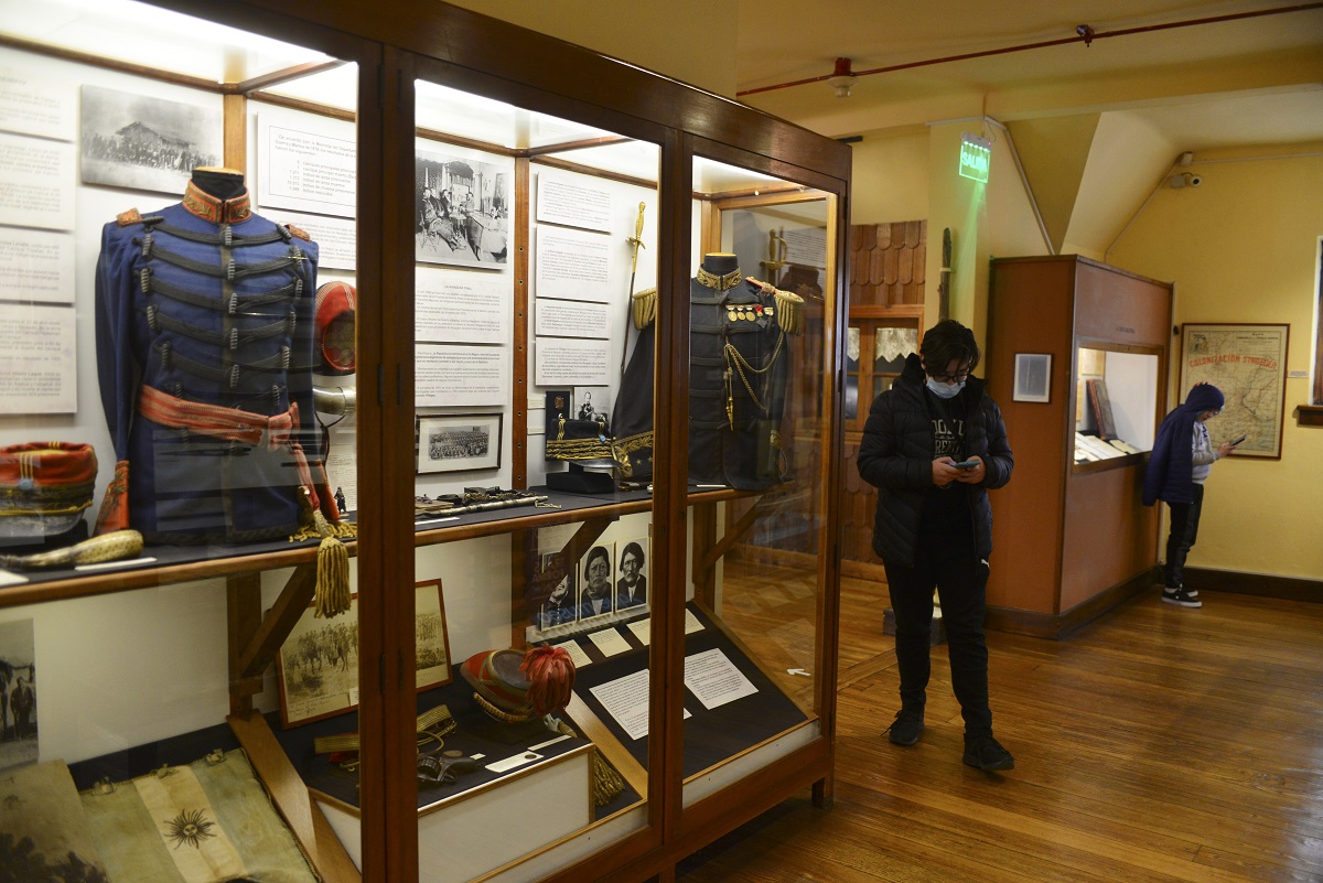 El Museo de la Patagonia volvió a abrir y recibe visitantes desde en miércoles, en el Centro Cívico de Bariloche. Foto: Alfredo Leiva