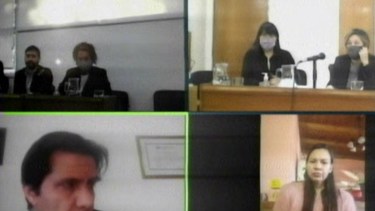 La audiencia fue vía Zoom por el contexto de pandemia 