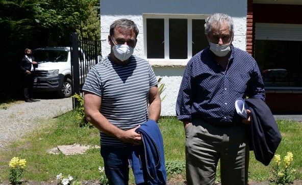Diego Frutos (izquierda) fue agredido en un corte de la ruta 40 el 25 de noviembre de 2020. Su caso llegará a juicio. Archivo
