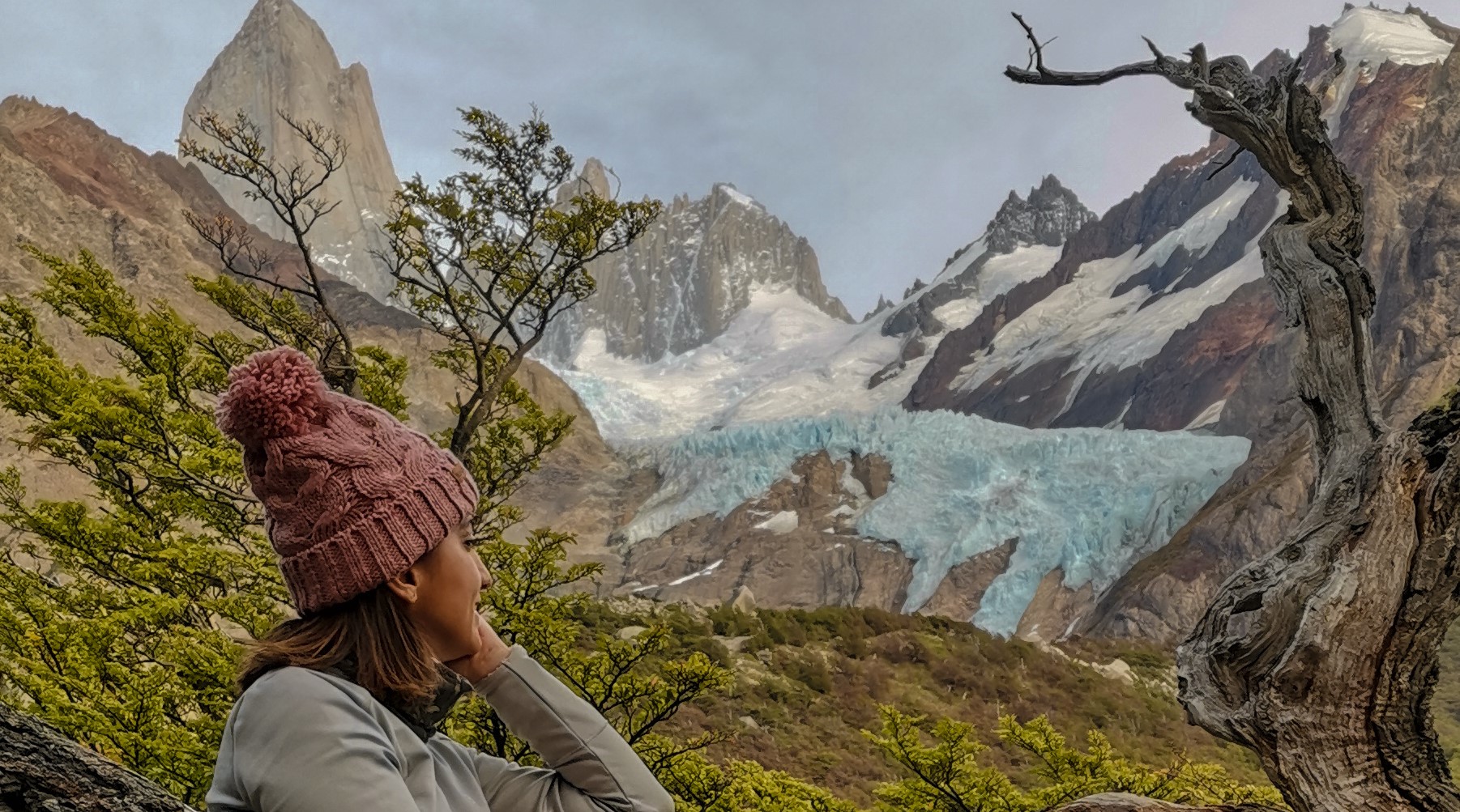Glaciares, montañas nevadas y cascadas escondidas, las maravillas a las que conducen los senderos de El Chaltén.  Foto: Eugenia Llanez.