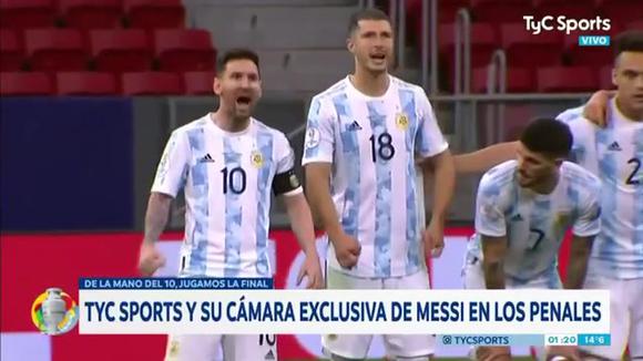 Eufórico, Messi se burló del colombiano Mina. 