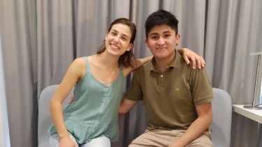 Julián Giménez y Ana Verena Díaz fueron seleccionados para integrar una orquesta en España. Foto: gentileza