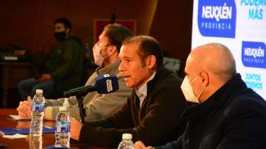 El gobernador en la presentación del Corredor Productivo del Viento. Foto: Yamil Regules.