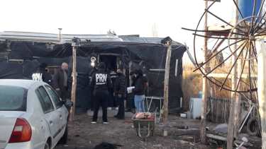 El fiscal Luciano Garrido participó del operativo. 