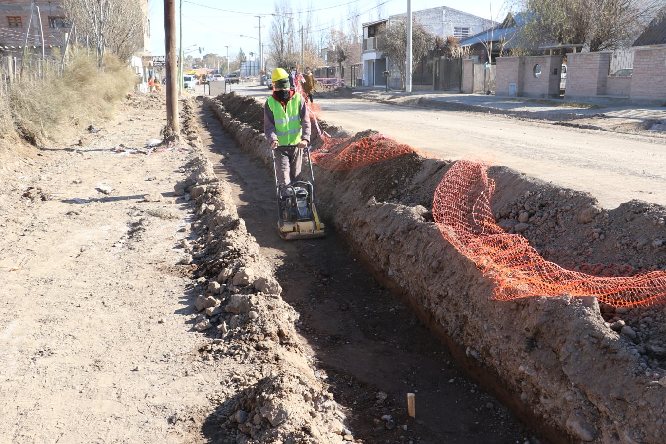 Comenzaron las obras sobre la calle Zeballos. Foto: Prensa Municipal