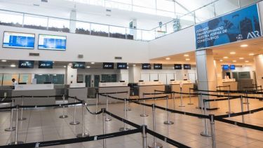 El aeropuerto de Rosario estuvo cerrado durante dos horas.