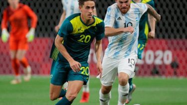 Argentina perdió en el estreno con Australia, por 2 a 0, en los Juegos de Tokio. Gentileza.