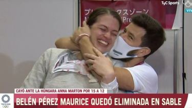 La esgrimista Belén Pérez Maurice recibió una propuesta de casamiento tras su caída en el debut de Tokio 2020.