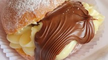 Imagen de Bombas rellenas con crema pastelera y nutella