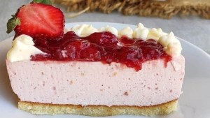 Cheesecake de frutillas sin cocción