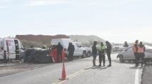 Imagen de Tres muertos en un choque frontal en la Ruta 151