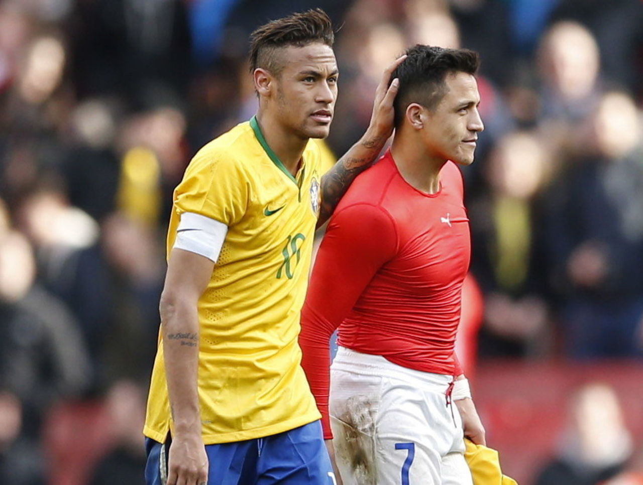Neymar reaparece en el 11 de Brasil, mientras que Alexis Sánchez aún está en duda.