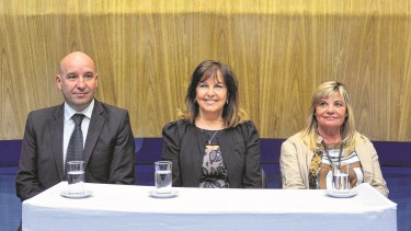 Los integrantes del Tribunal Electoal de Río Negro. Foto: Marcelo Ochoa.