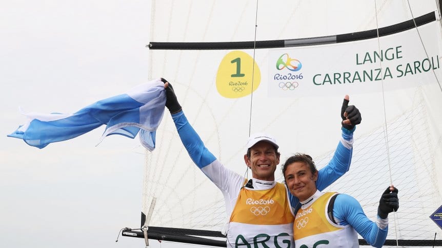 Santiago Lange y Cecilia Carranza, oro en Río 2016, son los abanderados de la delegación.