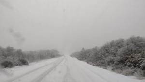 Piden circular con extrema precaución por las nevadas en la ruta 40, entre Bariloche y El Bolsón