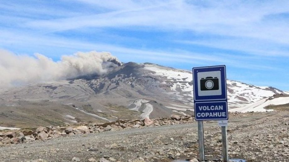 La actividad volcánica es uno de los principales riesgos ambientales de la región (gentileza Inpres)