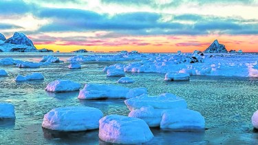 Alejandro, que conoce la geografía continental, rescata los paisajes únicos de la Antártida, que se modifican a cada hora. Foto: gentileza