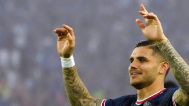 Icardi abrió la cuenta en la goleada del PSG. (Foto: AP)
