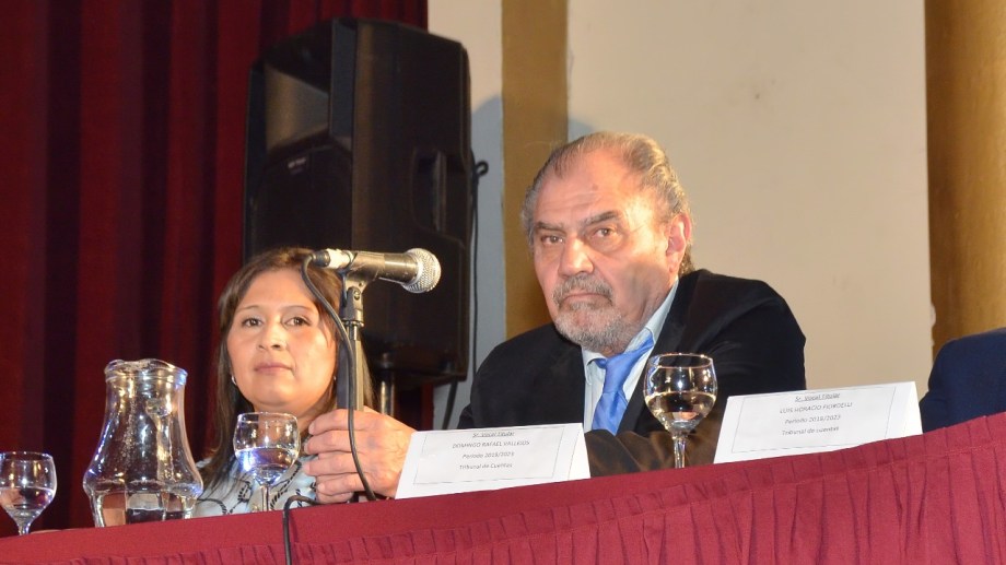 Los vocales del Tribunal de Cuentas, Gimena Cerda y Domingo Vallejo fueron denunciados por el intendente Marcelo Orazi. (Foto Néstor Salas)