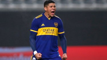 Rojo fue clave en Boca y metió el primer penal.