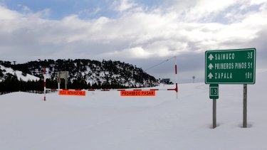 La ruta 13 que va de Primeros Pinos a Litran está cerrada. 