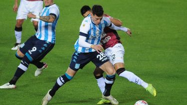 Tomás Chancalay no pudo gravitar para Racing, como lo había hecho en los últimos encuentros. 