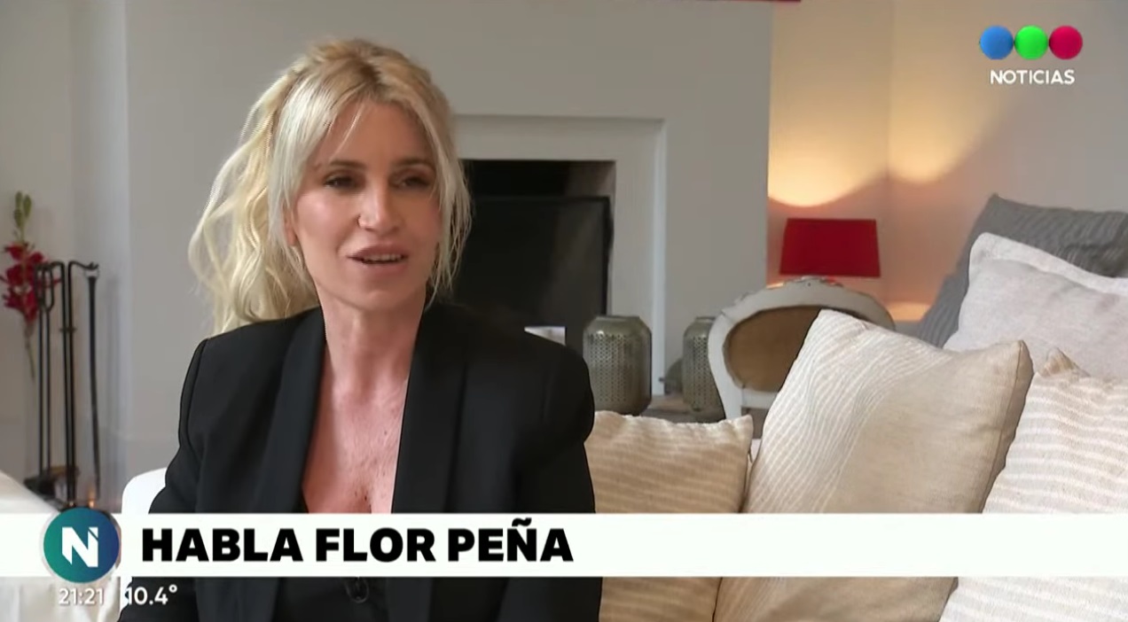 Florencia Peña habló en Telefe Noticias. 
