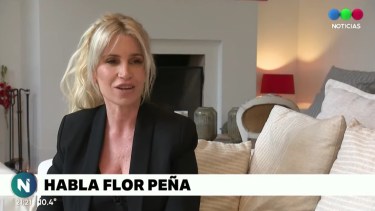 Florencia Peña habló en Telefe Noticias. 