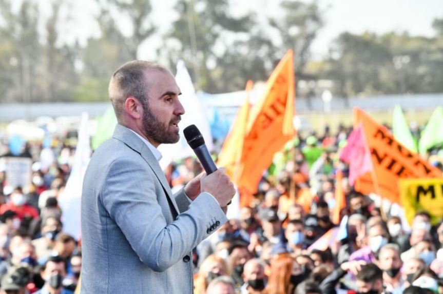 El ministro de Economía Martín Guzmán participó ayer de un acto en Tucumán. Foto: NoticiasArgentinas. 