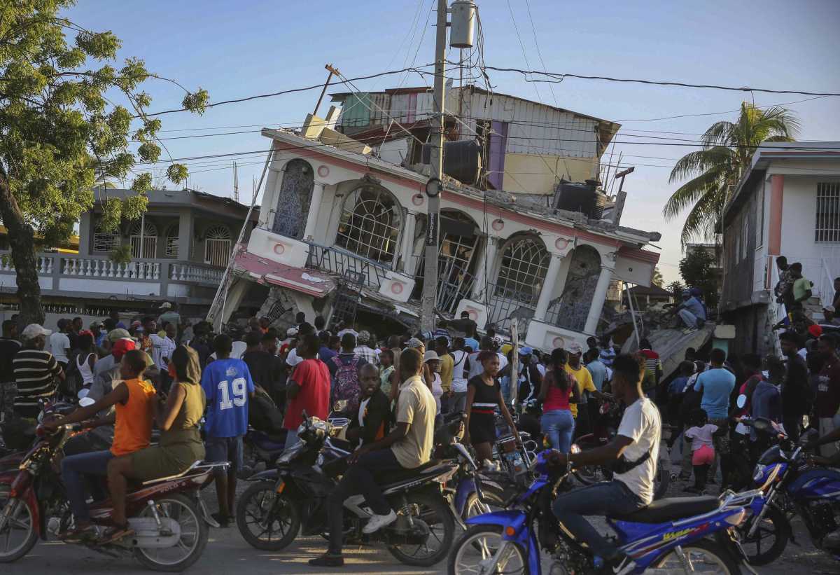 Haití declaró el estado de emergencia en respuesta a la catástrofe. Foto: AP 