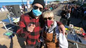 Claudia Villafañe y Lele Cristóbal cocinaron en Las Grutas