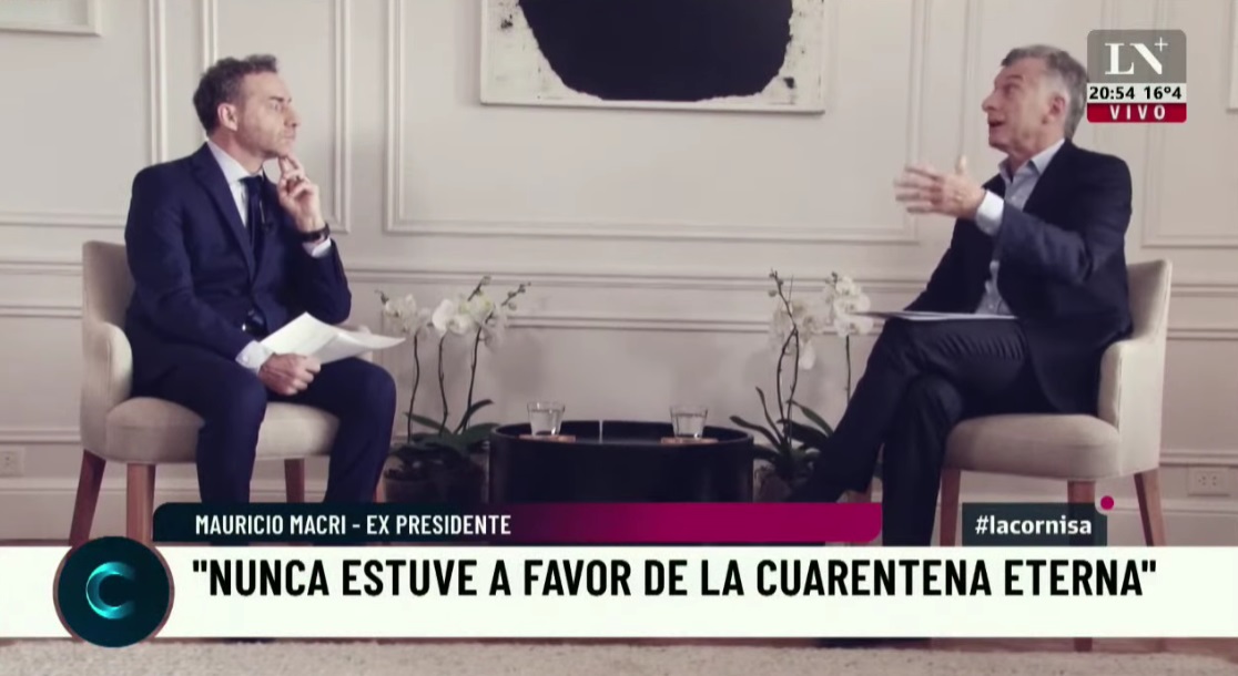 Macri dijo que Fernández es un "mentiroso serial". Foto: captura 