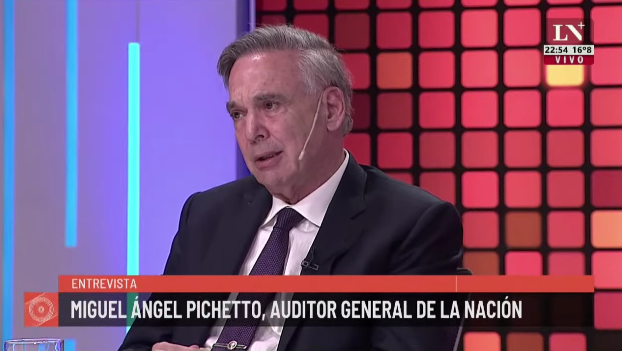 Miguel A. Pichetto, titular de la Auditoría General de la Nación. 

Foto: captura 