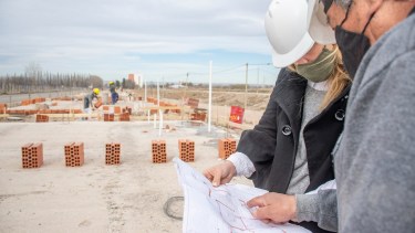 La construcción se reanudó esta semana con la llegada de los fondos de Nación.
