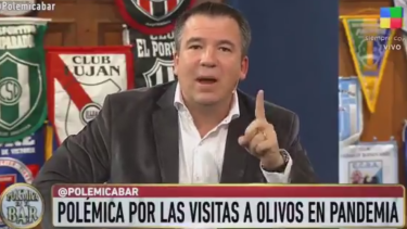 Gastón Recondo, criticó duramente al presidente por la visitas en Olivos. 