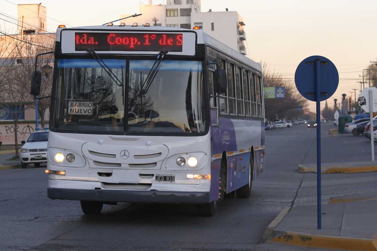 Este lunes no habrá transporte público en Roca. (Foto: Juan Thomes)