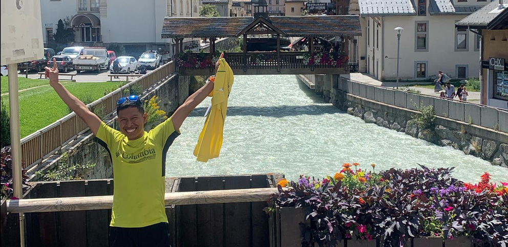 Santos Gabriel Rueda disputa en Francia un nuevo desafío deportivo, con la ultra trail Mont Blanc. Foto: Gentileza