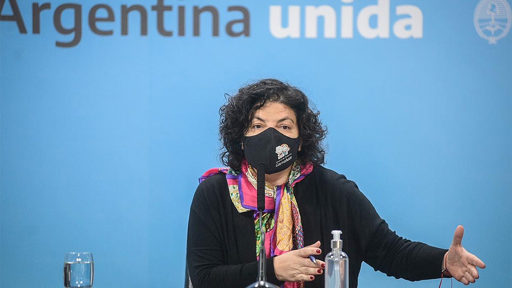 Carla Vizzotti, titular de la cartera sanitaria de la Nación. 