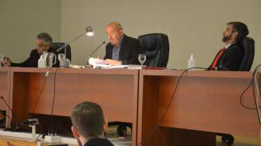 Tribunal Oral Federal de Neuquén, juicio "La Escuelita" (foto Yamil Regules)